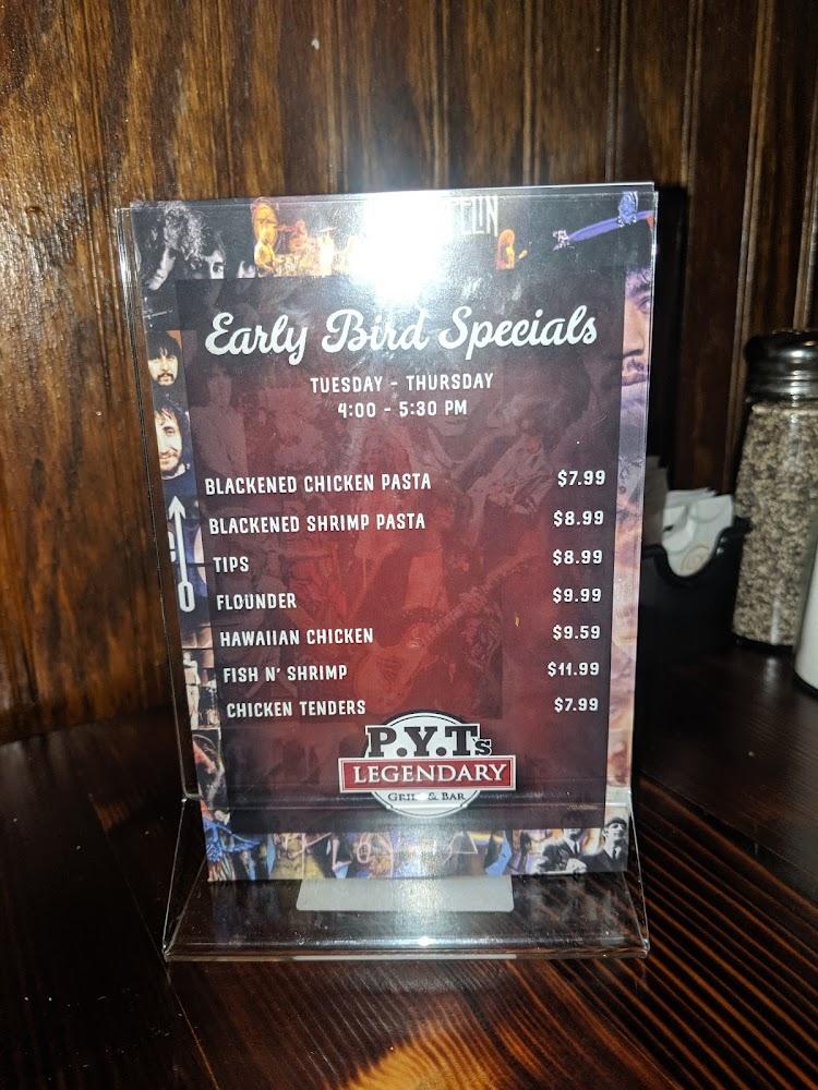 P.Y.Ts Legendary Grill & Bar Menu image 4
